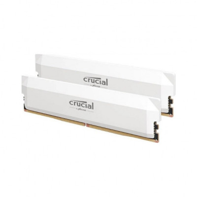 Модуль пам'яті для комп'ютера DDR5 64GB (2x32GB) 6000 MHz Crucial Pro Wite Micron (CP2K32G60C40U5W)