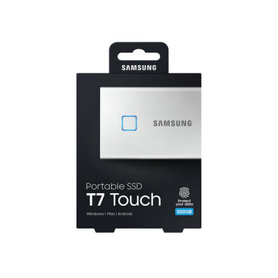 Накопичувач SSD USB 3.2 500GB T7 Touch Samsung (MU-PC500S/WW)