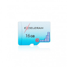 Карта пам'яті eXceleram 16GB microSD class 10 Color series (EMSD0003)