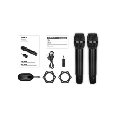 Мікрофон REAL-EL KM-850 Black (EL121900002) Мікрофон REAL-EL KM-850 Black (EL121900002)