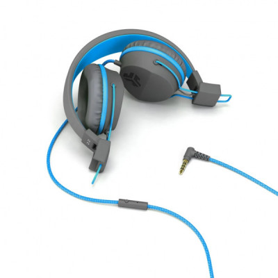 Навушники Jlab JBuddies Studio Kids Wired Graphite/Blue (IEUHJKSTUDIORGRYBLU6)
