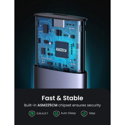 Кишеня зовнішня Ugreen SSD M.2 (NVME) M-KEY 3.1 GEN2 CM400 (10902)