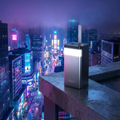 Батарея універсальна HOCO 50000mAh Powermaster PD/20W, QC/22.5W, Lamp, Black (J86A / 714738)