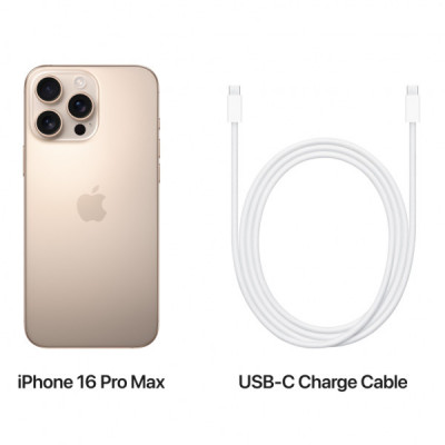 Мобільний телефон Apple iPhone 16 Pro Max 512GB Desert Titanium (REF A+) BREEZY (2QMYX23)