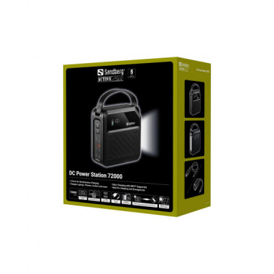 Батарея універсальна Sandberg 72000mAh max 268W, DC9,612,6V/10A, PD/100W(In/Out), LiMnFePO (421-22) Батарея універсальна Sandberg 72000mAh max 268W, DC9,612,6V/10A, PD/100W(In/Out), LiMnFePO (421-22)