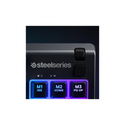 Клавіатура SteelSeries Apex 3 TKL UA USB Black (SS64831)