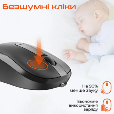Мишка Meetion BTM185R Bluetooth/Wireless Black (MT-BTM185R-A) Мишка Meetion BTM185R Bluetooth/Wireless Black (MT-BTM185R-A)