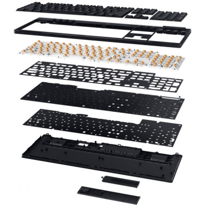 Клавіатура Razer BlackWidow V4 Low-Profile Wireless/Bluetooth/USB Yellow switch UA Black (RZ03-05271500-R3M1)