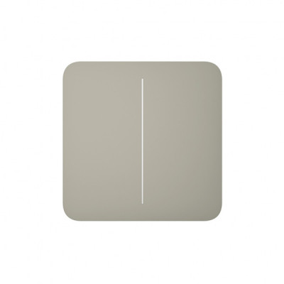 Розумний вимикач Ajax SoloButton 2-gang /Оливковий (SoloButton 2-gang /Olive)