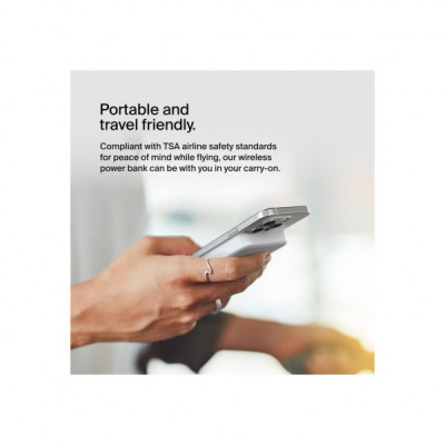 Батарея універсальна Belkin 10000mAh MagSafe Wireless Qi2 White (BPD008BTWH)