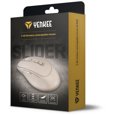 Мишка YENKEE YMS 2080BG Slider Wireless Beige (45019321)