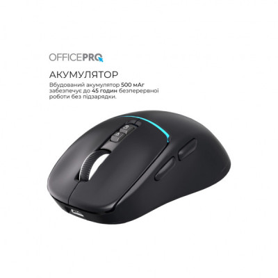 Мишка OfficePro M468B Wireless/Bluetooth Black (M468B)