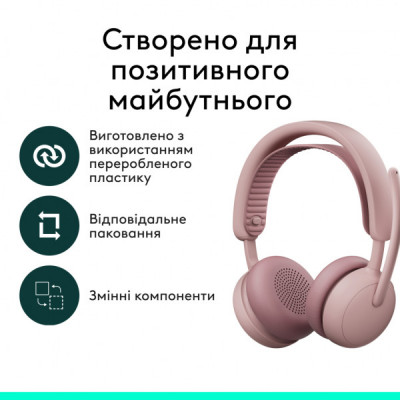 Навушники Logitech Zone Wireless 2 ES Rose (981-001510)