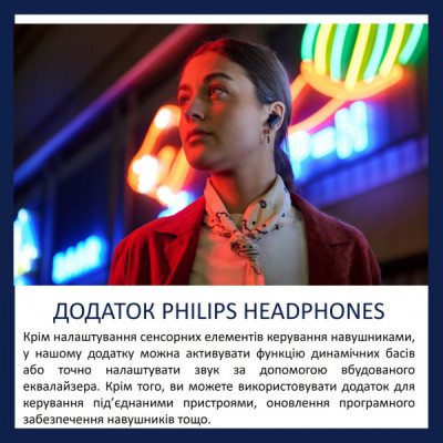 Навушники Philips TAT2000BK/00 Wireless Black (TAT2000BK/00)