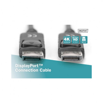 Кабель мультимедійний Display Port to Display Port 2.0m UHD 4K Digitus (DB-340100-020-S)