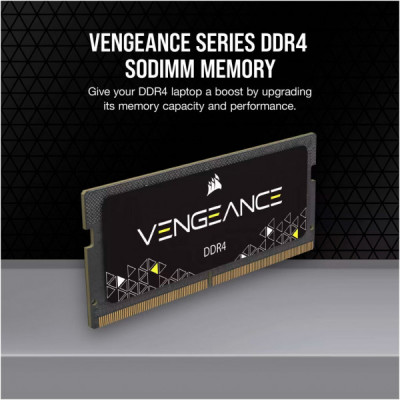 Модуль пам'яті для ноутбука SoDIMM DDR4 8GB 3200 MHz Vengeance Corsair (CMSX8GX4M1A3200C22)