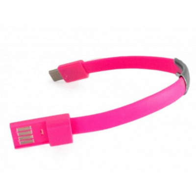 Дата кабель USB 2.0 AM to Type-C 0.18m pink Extradigital (KBU1780)