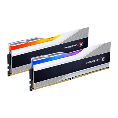 Модуль пам'яті для комп'ютера DDR5 48GB (2x24GB) 8000 MHz Trident Z5 RGB Silver G.Skill (F5-8000J4048F24GX2-TZ5RS)