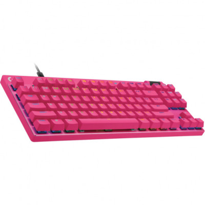 Клавіатура Logitech G PRO X TKL RAPID Wired Gaming Linear USB UA Magenta (920-013253) Клавіатура Logitech G PRO X TKL RAPID Wired Gaming Linear USB UA Magenta (920-013253)