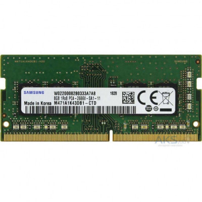 Модуль пам'яті для ноутбука SoDIMM DDR4 8GB 2666 MHz Samsung (M471A1K43CB1-CTD)