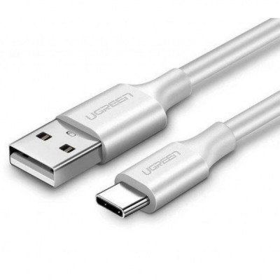 Дата кабель USB 2.0 AM to Type-C 1.0m US287 White Ugreen (60121)