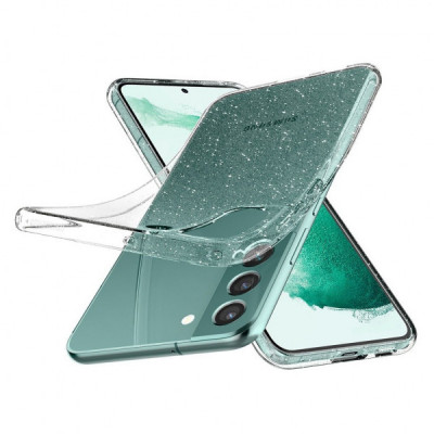 Чохол до мобільного телефона Spigen Samsung Galaxy S22+ Liquid Crystal Glitter, Crystal Quartz (ACS03951)