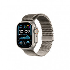 Смарт-годинник Apple Watch Ultra 2 2024 GPS + Cellular 49mm Natural Titanium Case with Natural Titanium Milanese Loop (MX5R3UL/A)