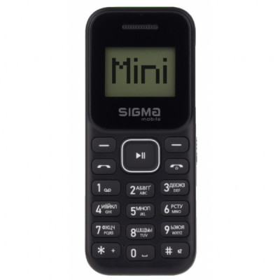 Мобільний телефон Sigma X-style 14 MINI Black-Green (4827798120729)