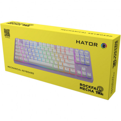 Клавіатура Hator Rockfall 2 Mecha TKL Orange USB Lilac (HTK-724)