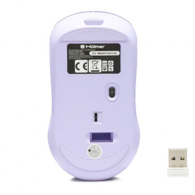 Мишка Hölmer MW-02OF Wireless/Bluetooth Purple (MW-02OF) Мишка Hölmer MW-02OF Wireless/Bluetooth Purple (MW-02OF)