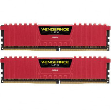 Модуль пам'яті для комп'ютера DDR4 16GB (2x8GB) 3200 MHz Vengeance LPX Red Corsair (CMK16GX4M2B3200C16R)