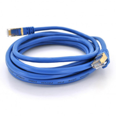 Патч-корд 1.0м, FTP, RJ-45, Cat.6, CU, blue Ritar (PCR-SFP/1Be / 05200)