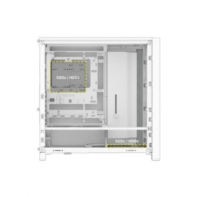 Корпус для ПК Corsair FRAME 4000D RS ARGB White (CC-9011297-WW)