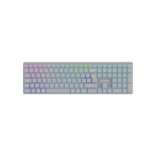 Клавіатура Canyon HKB-W11 Slim Dual Mode Wireless/Bluetooth RGB UA Grey (CNS-HBTK11G)