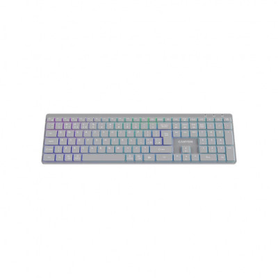 Клавіатура Canyon HKB-W11 Slim Dual Mode Wireless/Bluetooth RGB UA Grey (CNS-HBTK11G)
