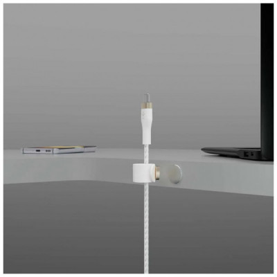 Дата кабель USB-C to USB-C 2.0m 60W White Belkin (CAB011BT2MWH)