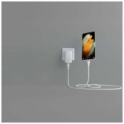 Дата кабель USB-C to USB-C 2.0m 60W White Belkin (CAB011BT2MWH)