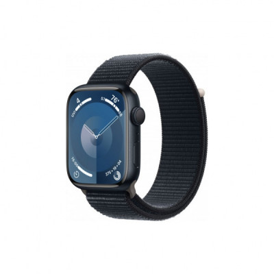 Смарт-годинник Apple Watch Series 9 GPS 45mm Midnight Aluminium Case with Midnight Sport Loop (MR9C3QP/A)