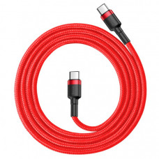 Дата кабель USB 3.1 Type-C to Type-C 1.0m 3A red Baseus (CATKLF-G09)