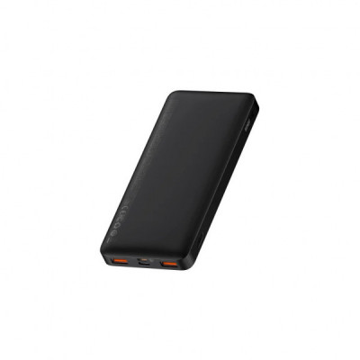 Батарея універсальна Baseus Bipow 10000mAh, 15W, MicroUSB, 2*USB, Type-C, black (PPBD050001)