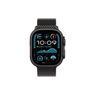 Смарт-годинник Apple Watch Ultra 2 2024 GPS + Cellular 49mm Black Titanium Case with Black Titanium Milanese Loop - L (MX5V3UL/A)