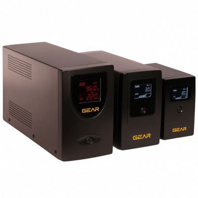 Пристрій безперебійного живлення GEAR GU-800PLCD