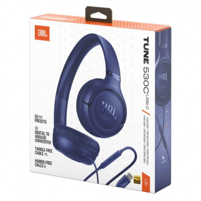 Навушники JBL Tune 530C USB-C Blue (JBLT530CBLU) Навушники JBL Tune 530C USB-C Blue (JBLT530CBLU)
