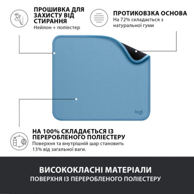 Килимок для мишки Logitech Mouse Pad Studio Series Blue (956-000051)