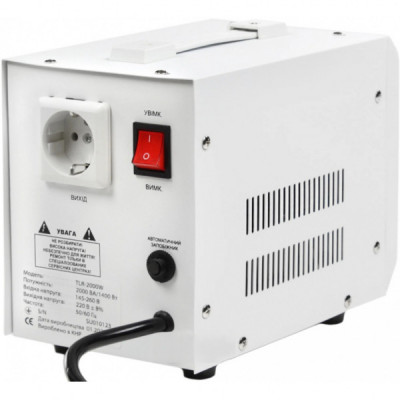 Стабілізатор Tecro TLR-2000W 1400W White (TLR-2000W)