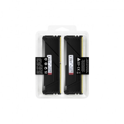 Модуль пам'яті для комп'ютера DDR4 32GB (2x16GB) 3200 MHz Beast RGB Black Kingston Fury (ex.HyperX) (KF432C16BB12AK2/32WP)