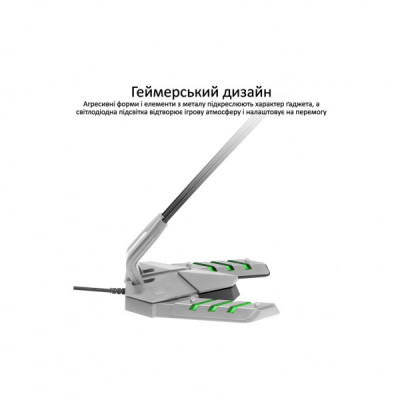 Мікрофон Vertux Streamer-3 LED USB Grey (streamer-3.grey)