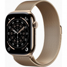 Смарт-годинник Apple Watch Series 11 GPS + Cellular 46mm Gold Titanium Case with Gold Milanese Loop - S/M (MFD74RK/A)