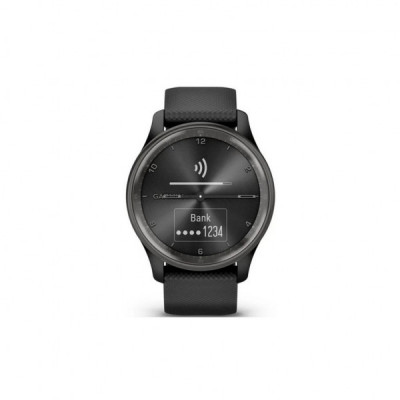 Смарт-годинник Garmin vivomove Trend, Black, Silicone, GPS (010-02665-00)