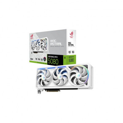 Відеокарта ASUS GeForce RTX5080 16GB ROG ASTRAL WHITE OC (ROG-ASTRAL-RTX5080-O16G-WHITE)
